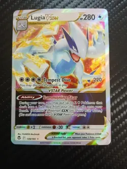 Pokemon TCG Lugia VSTAR Holo Silver Tempest 139/195 2022 Ultra Rare, Near Mint - Image 2