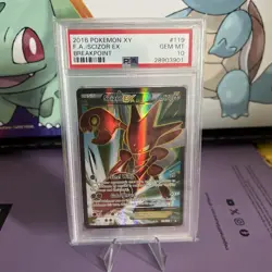POKEMON BREAKPOINT SCIZOR EX #119 FULL ART PSA 10 GEM MINT #130254551 - Image 1