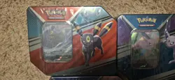 Pokemon TCG V Heroes Tin Set Sylveon Umbreon & Espeon Eeveelutions Sealed New - Image 2