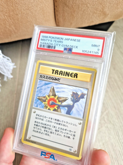 Misty's Tears Pokemon 1998 Pokemon Hanada City Gym Deck Japanese PSA 9 - Image 2
