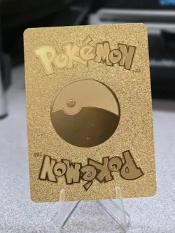 Pokemon Lucario GX 210hp Gold Foil Fan Art Collector Card TCG Rainbow - Image 2