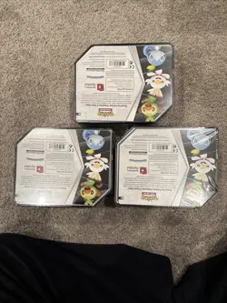 Pokemon TCG 2020 Galar Partners Tin Cinderace Rillaboom & Inteleon Read Descrip - Image 3