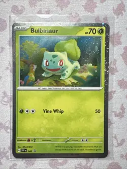 Bulbasaur 046 Cosmo holo Promo - NM - Scarlet & Violet Pokemon TCG - Image 1