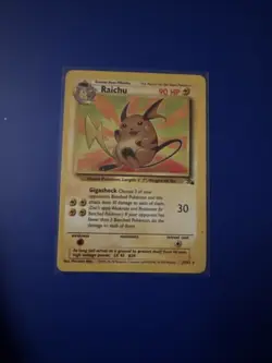 Pokemon TCG Raichu Fossil 29 Regular Unlimited, LP - Image 1