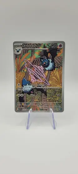 Pokemon TCG: Swoobat 120/086 Full Art - Illustration Rare - White Flare - NM - Image 1