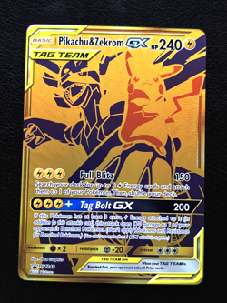 Pikachu & Zekrom GX SM248 Black Star Sun & Moon Promo Pokemon TCG - M/NM - Image 1