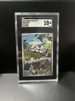 STARLY POKEMON JAPANESE SCARLET EX 090/078 ART RARE SGC GEM MINT 10 - Image 1