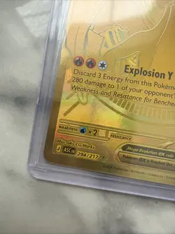 Mega Charizard Y ex ASC EN 294/217 GOLD Hyper Rare Pokemon Ascended Heroes - Image 3