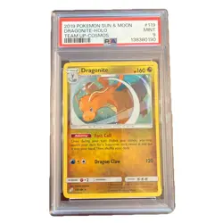 2019 Pokemon Dragonite Holo Sun & Moon Team Up Cosmos #119 PSA 9 - Image 1