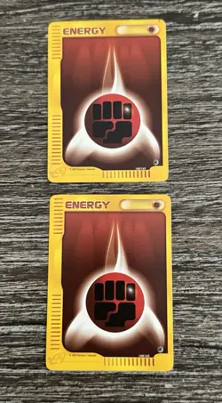 Pokemon Expedition Set Fighting Type Energy Cards 2002 Lot of 22 Cards - Image 2