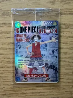 Monkey.D.Luffy (055) (College Basketball US Voyage) P-055 One Piece Card - Image 1