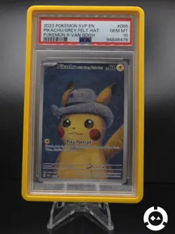 Pikachu With Grey Felt Hat SVP #085 Pokemon Van Gogh Promo Card PSA 10 GEM MINT - Image 1