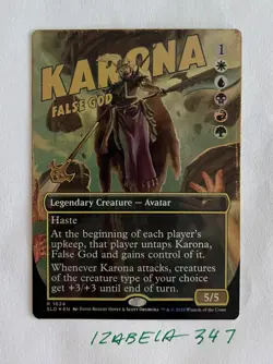 MTG Karona, False God - RAINBOW FOIL - Secret Lair Drop #1624 NM/M Unplayed - Image 1