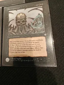 3x MTG Necropotence Ice Age Rare LP 1995 Magic The Gathering - Image 2