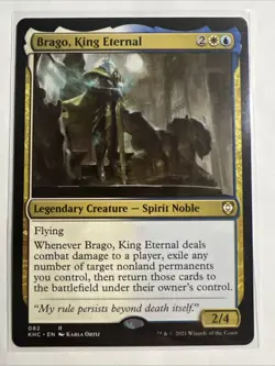 Brago, King Eternal MTG Kaldheim Commander LP 82 - Image 1