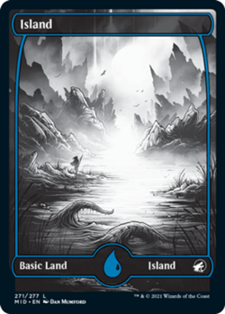 Basic Lands 10 MTG Island (271), NM-Mint, English Innistrad: Midnight Hunt - Image 1