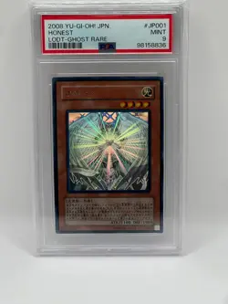 2008 YuGiOh Honest LODT-JP001 Ghost Rare Mint PSA 9 Japanese - Image 1
