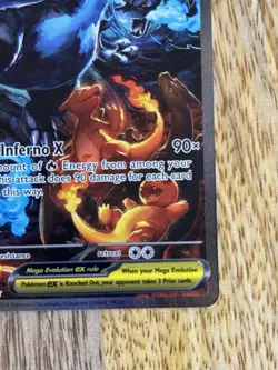 Mega Charizard X EX 125/094 SIR Phantasmal Flames Pokemon Card Holo NM - Image 4
