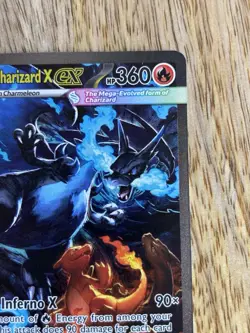 Mega Charizard X EX 125/094 SIR Phantasmal Flames Pokemon Card Holo NM - Image 5