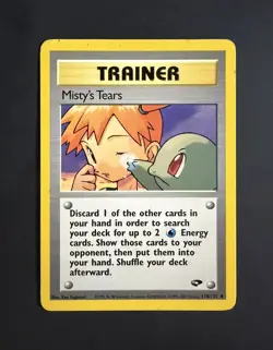Misty's Tears 118/132 Gym Challenge Pokemon Card - Image 1