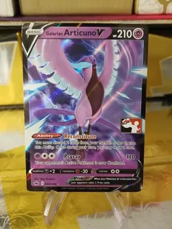 Galarian Articuno V Pokemon Prize Pack Series 1 Promo Pokemon Card NM/LP Stamp - Image 1