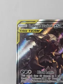 Umbreon & Darkrai GX SM241 Sm Holo Pokemon TCG Basic Trading Card - Image 2