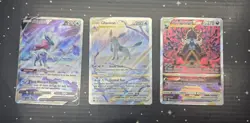 Crown Zenith Pokemon Cards Samurott - Glaceon - Suicune Lot - Image 1