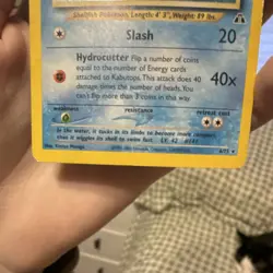 Pokemon Kabutops Neo Discovery Holo Rare Card 90 HP 6/75 English - Image 2