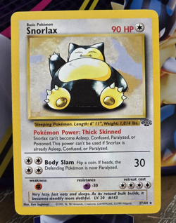 Pokemon TCG Snorlax Jungle Card 27/64 Non Holo Rare - Image 1