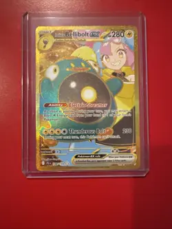 Pokemon TCG Journey Together Iono's Bellibolt EX Hyper Rare Card #188/159 - Image 1