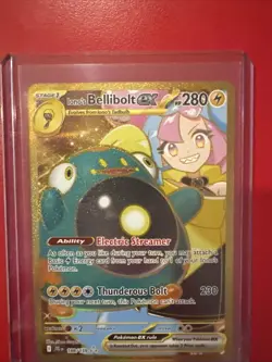 Pokemon TCG Journey Together Iono's Bellibolt EX Hyper Rare Card #188/159 - Image 2