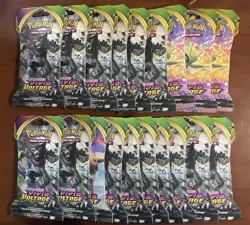 Pokemon TCG Sword & Shield Vivid Voltage Sleeved Booster Pack Lot of 10. New - Image 1
