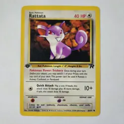 Rattata 66/82 - 1st Edition Common - Pokemon TCG - Team Rocket - LP - Image 1