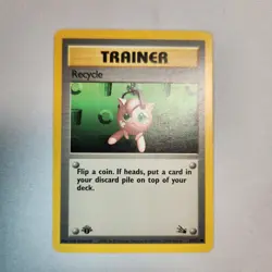 Recycle 61/62 - 1st Edition Common - Pokemon TCG - Fossil - LP - Image 1