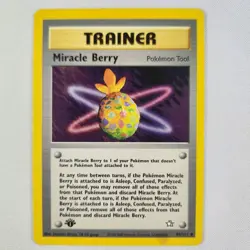 Miracle Berry 94/111 -1st Edition Uncommon - Pokemon TCG - Neo Genesis - LP - Image 1