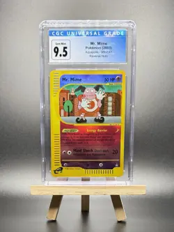 2003 POKEMON MR MIME REVERSE REV HOLO FOIL #95B E-SERIES AQUAPOLIS CGC 9.5 GEM - Image 1
