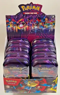 Pokemon TCG Mega Evolutions Mini Tin Display Case Set Of 10 - Image 2