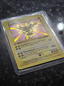 Pokemon Zapdos 1st Edition Base Set Shadowless Holo Rare 16/102 1999 - Image 2
