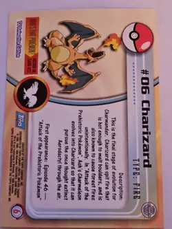 topps pokemon series 1 Charizard #06 - Topps Holo Foil - Pokemon - Image 5