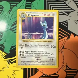 Pokemon TCG Dragonair 18/102 Rare Shadowless Edition Base Set LP - Image 1