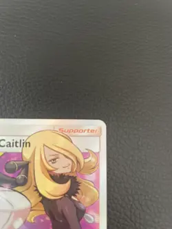 Pokemon TCG Cynthia & Caitlin Tag Team Cosmic Eclipse Full Art 228/236 - Image 3