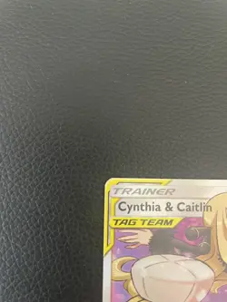 Pokemon TCG Cynthia & Caitlin Tag Team Cosmic Eclipse Full Art 228/236 - Image 5