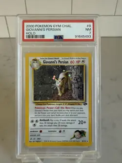 Giovanni’s Persian - Holo PSA 7 NM - 2000 Pokemon Gym Challenge #8 - Image 1