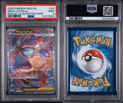 2025 Pokemon Mega Evolution Base #181 SIR Mega Latias ex PSA 9 Mint - Image 3