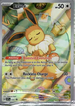 Pokemon TCG SEALED Eevee SVP 173 Prismatic Evolutions Holofoil ETB Promo - Image 1