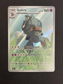 2025 Pokemon Black Bolt Golurk Illustration Rare #123/086 - Image 1