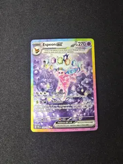 Pokemon TCG Espeon EX Prismatic Evolutions Special Illustration Rare 155/131 - Image 1