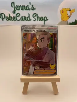Professor's Research Full Art (024/025) - Celebrations - Pokemon TCG - NM - Image 1