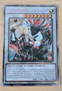 Yu-Gi-Oh Ecclesia and the Dark Dragon 1st Edition BPRO-EN041 Starlight Rare - Image 1