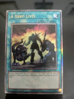 Yu-Gi-Oh! A Hero Lives - Quarter Century Secret Rare (QCR) - Image 1